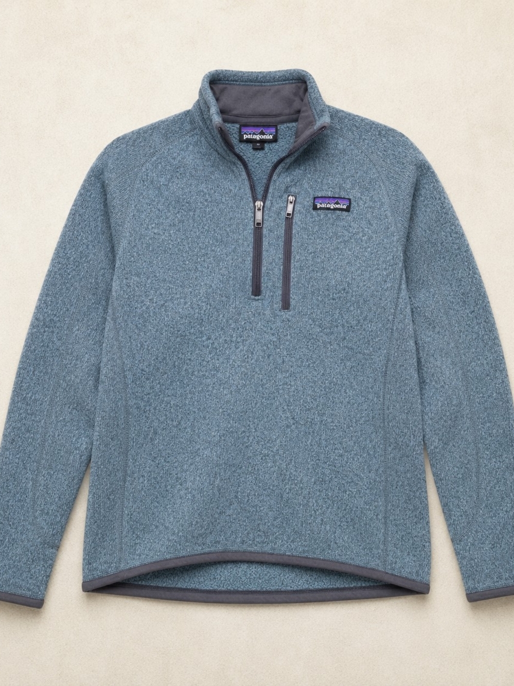 Patagonia Women’s Better Sweater 1/4 Zip Fleece Pullover Blue Green Small